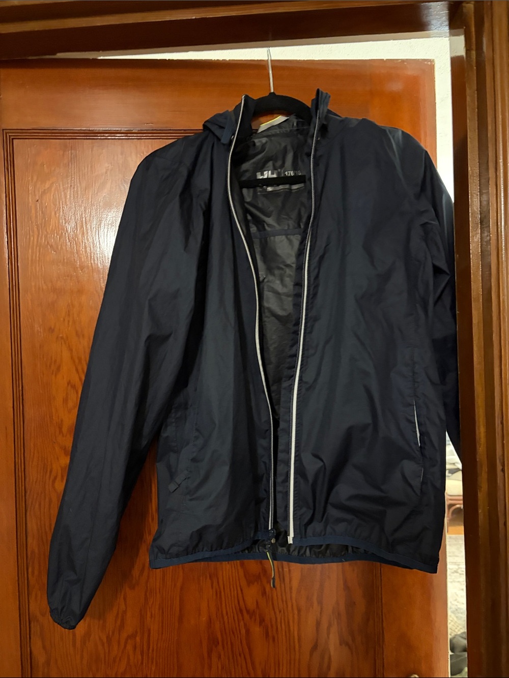 Helly Hansen Kids Navy Blue Hooded Rain Jacket